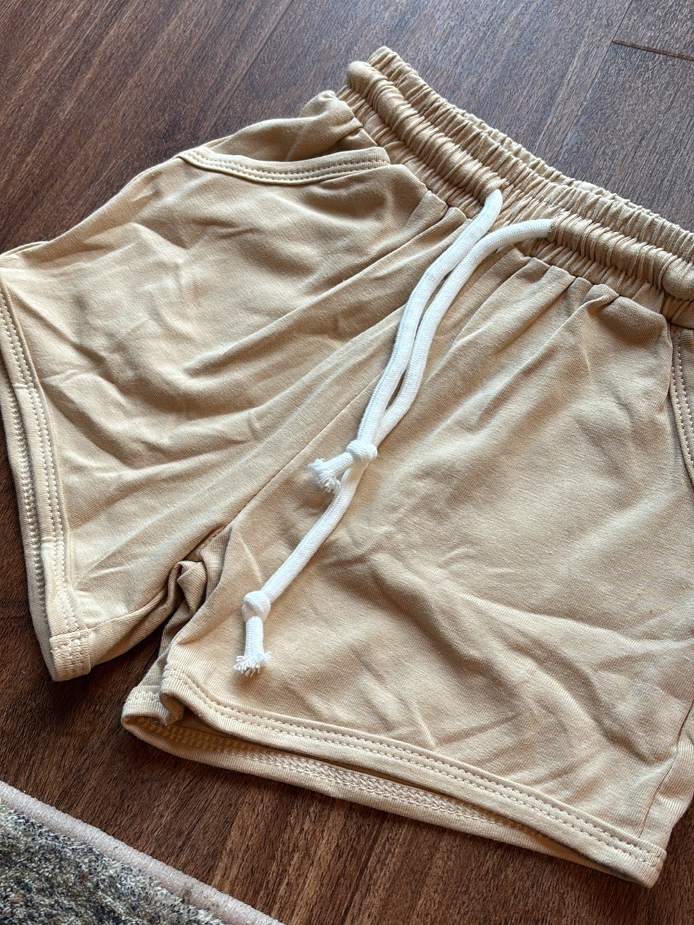 Kids Tan Drawstring Shorts